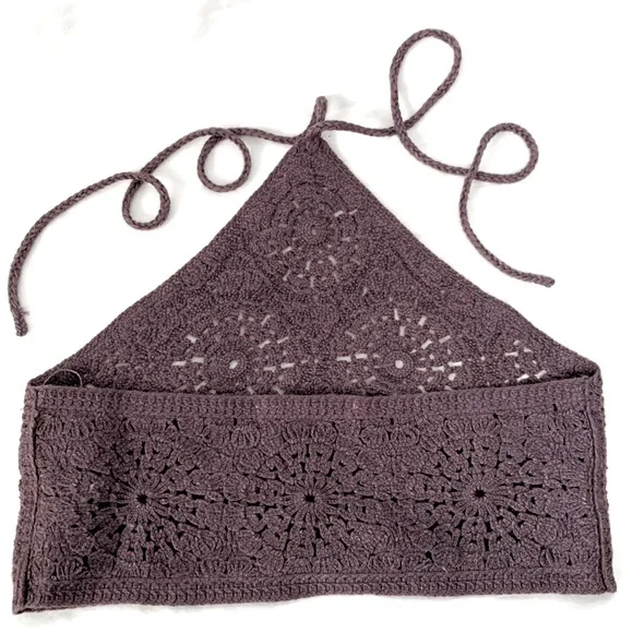 Pull & Bear Crochet Halter Top - Picture 2 of 5